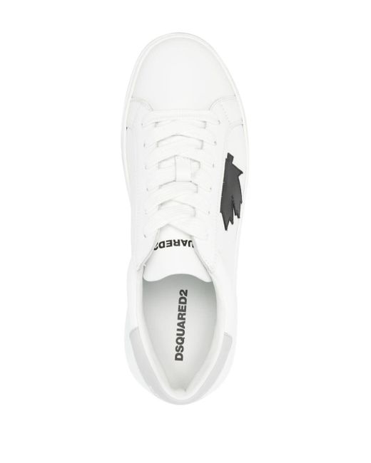 DSquared² Bumper Leren Sneakers in het White voor heren