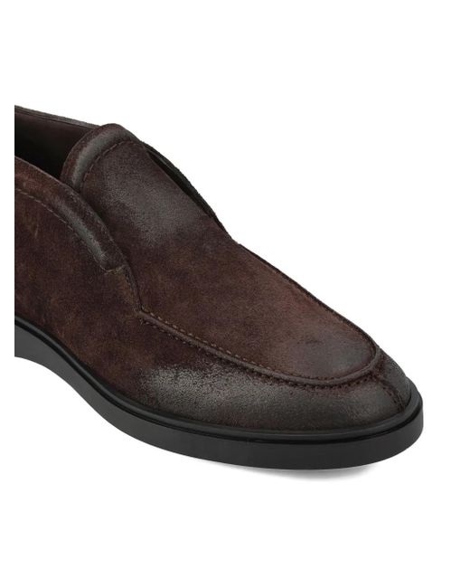 Tagliatore Brown Suede Loafers for men