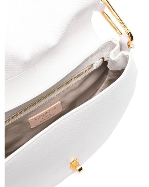 Coccinelle White Medium Magie Shoulder Bag