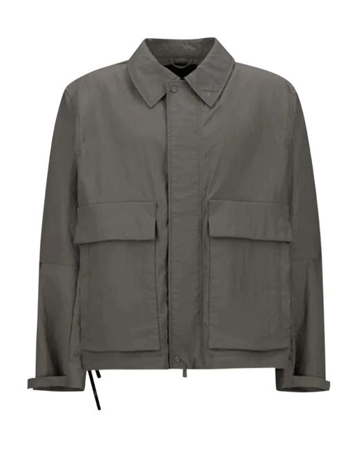 Giacca-Camicia Impermeabile di Laminar in Gray da Uomo