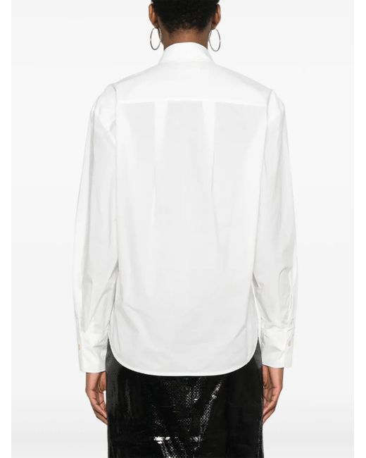 Forte_forte White Poplin Cotton Button-Down Shirt