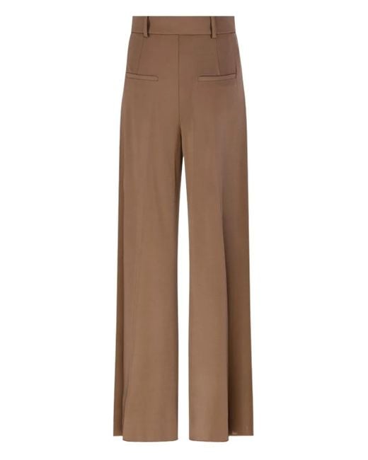 Max Mara Brown Pleated Trousers