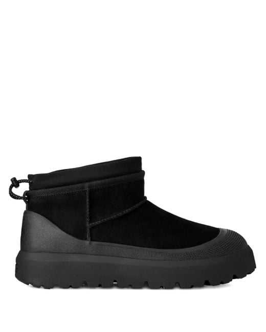 Ugg Black Platform Pull-On Boots
