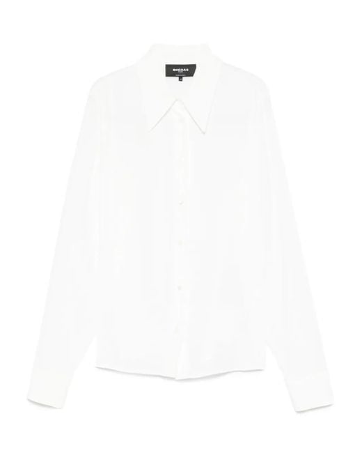 Camisa Con Botones Rochas de color White