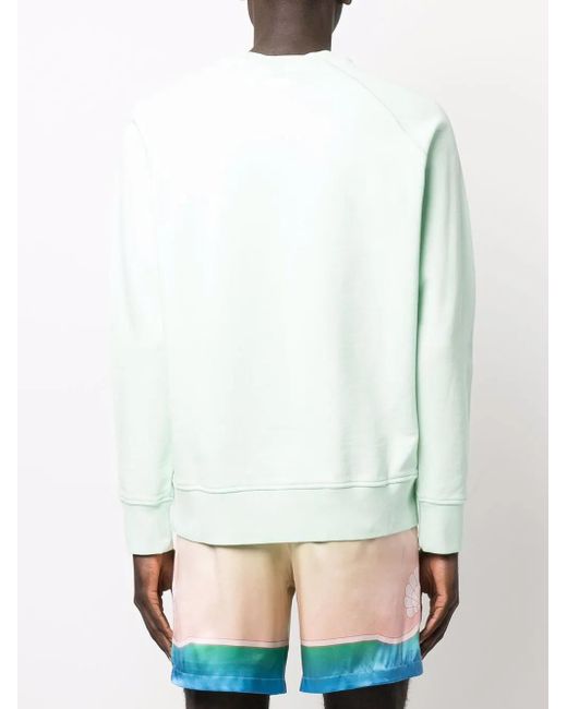 Casablanca Sweatshirt Mit Logo-Stickerei in Blue für Herren