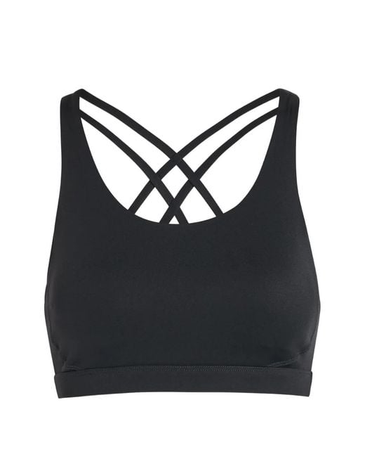 Tala Black Criss-Cross Strap Sports Bra
