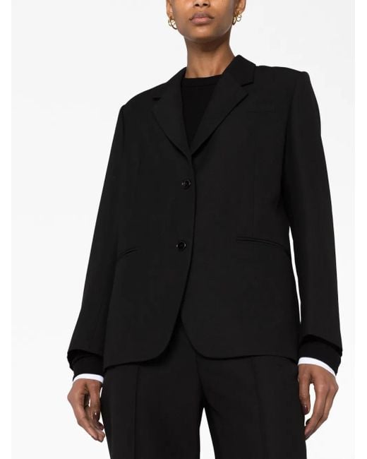 Totême  Blazer Met Enkele Rij Knopen in het Black
