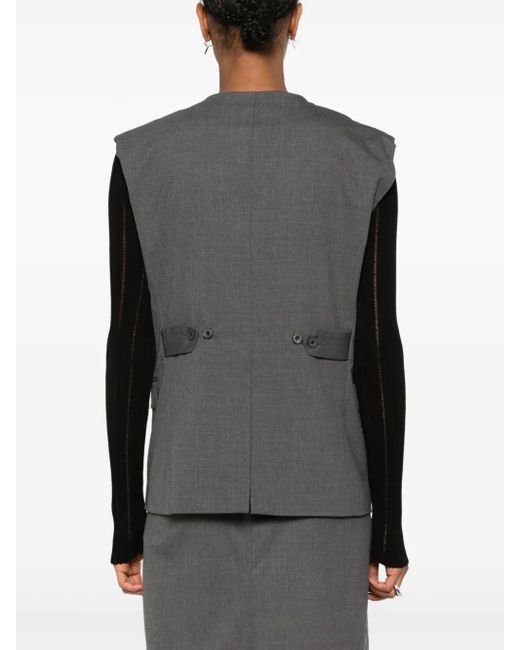 Remain Gray Boxy Waistcoat