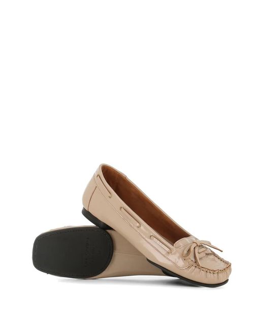 Roberto Del Carlo Natural Bow Detail Loafers