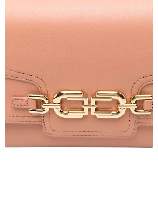 Elisabetta Franchi Pink Chain-Link Shoulder Bag