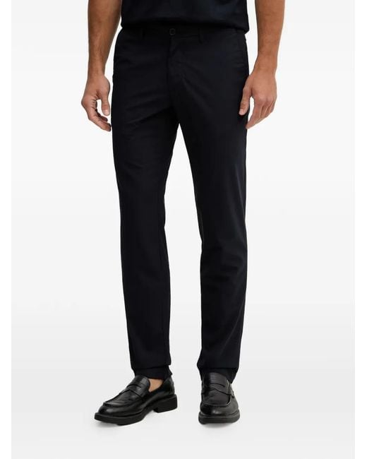 Karl Lagerfeld Black Button Trousers for men