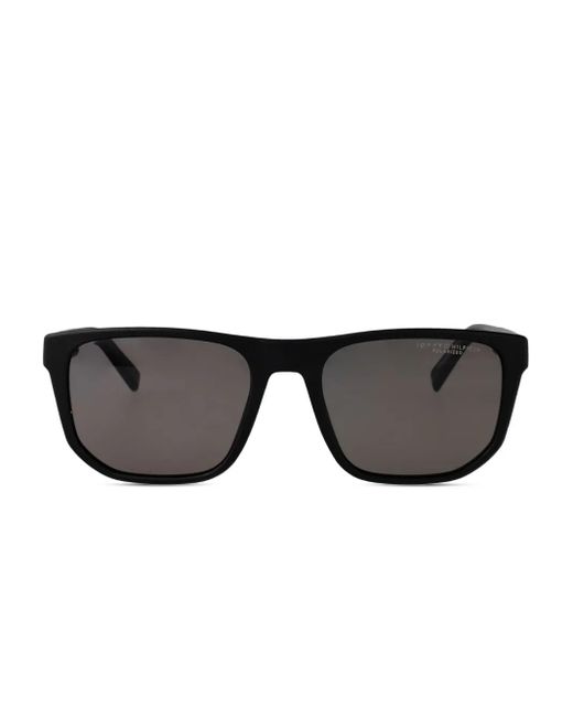 Tommy Hilfiger Sonnenbrille Mit Eckigem Gestell in Black für Herren
