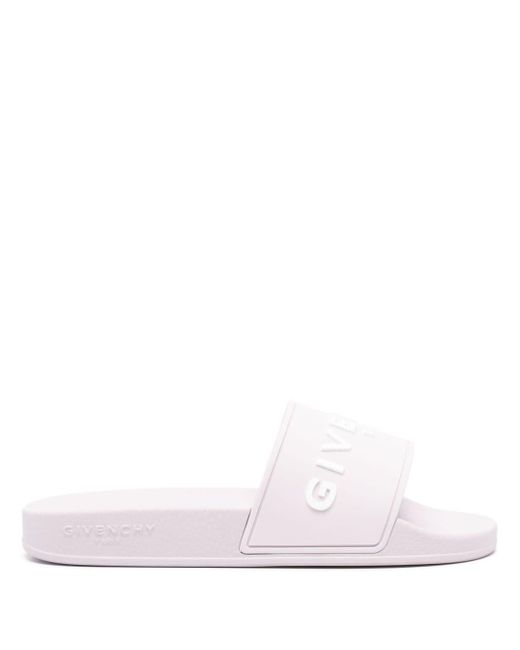 Givenchy Slippers Met Logo-reliëf in het Pink