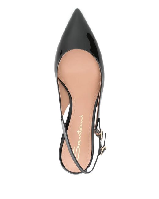 Santoni Black With Heel