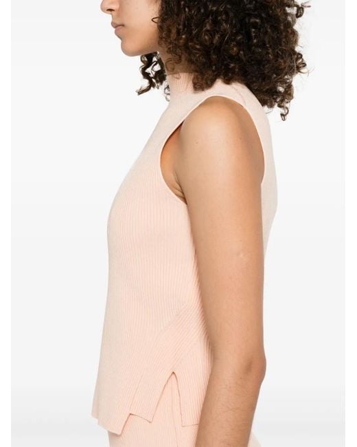 Débardeur En Maille Nervurée Victoria Beckham en coloris Pink