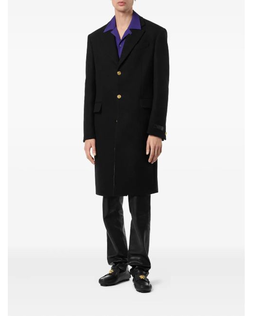 Versace Black Coats for men