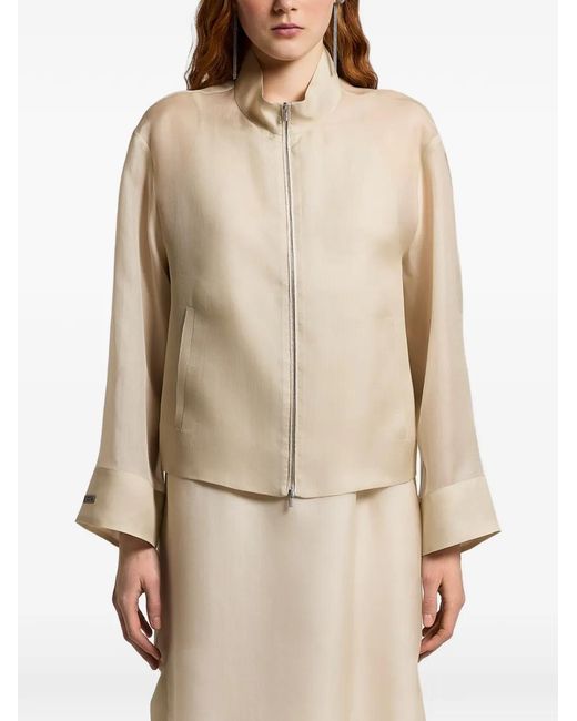 Peserico Natural Zip Pocket Coat
