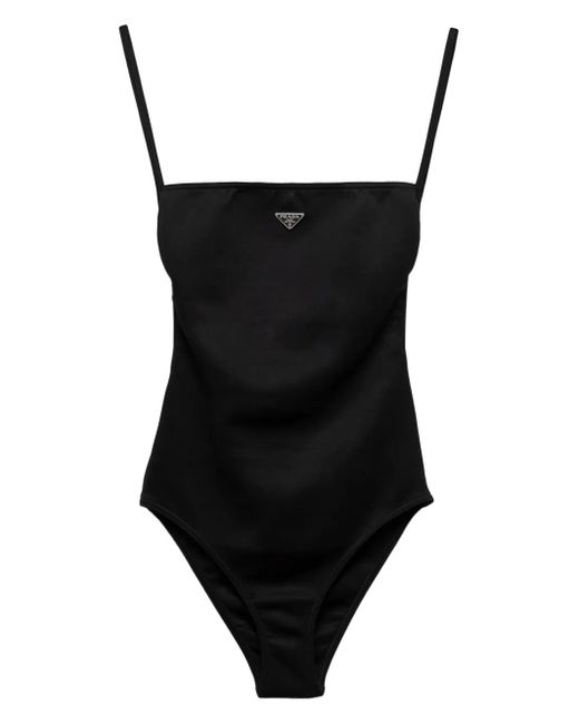 prada オープンバック　ワンピース水着 Prada レディース ブラック オープンバック ワンピース水着 【公式通販】
