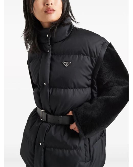 Prada Black Re-nylon Down Jacket