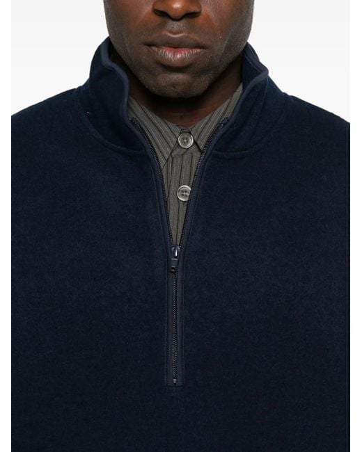 Maglione A Collo Alto Con Zip Corta di sunflower in Blue da Uomo