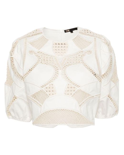 Maje Cropped Top in het Natural