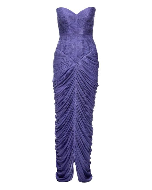 Ana Radu ストラップレス ドレス Purple
