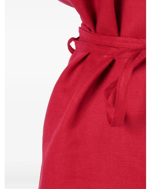 Clips Red Belted Wrap Jacket