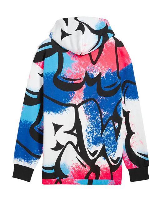 PUMA Blue Bmw M Motorsport Neon Energy Hoodie for men