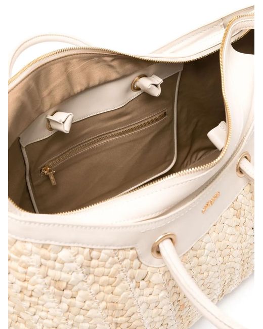 Cult Gaia Natural Idalia Interwoven Tote Bag