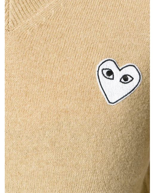 COMME DES GARÇONS PLAY Multicolor V-Neck Jumper