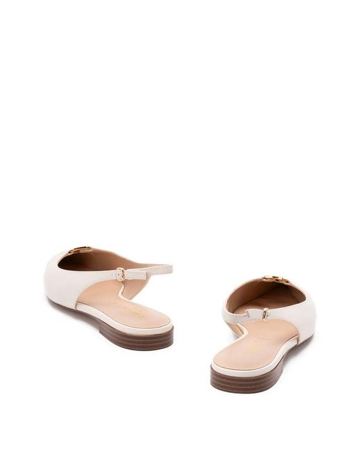 Twinset Natural Pointed Slingback Pumps