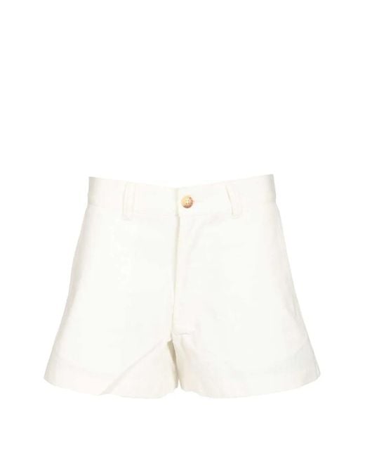 Polo Ralph Lauren White Cotton Chino Shorts