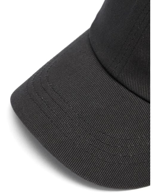 Adererror Black Logo-Patch Cap