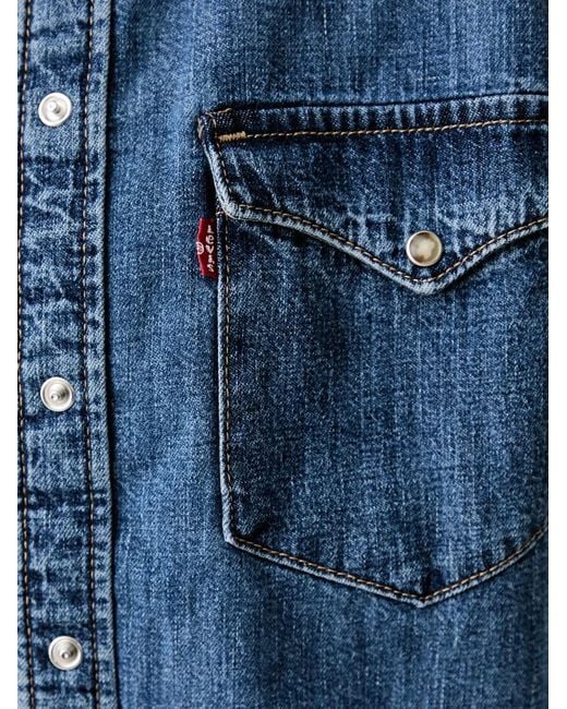 Levi's Blue Heritage Western-Style Denim Shirt