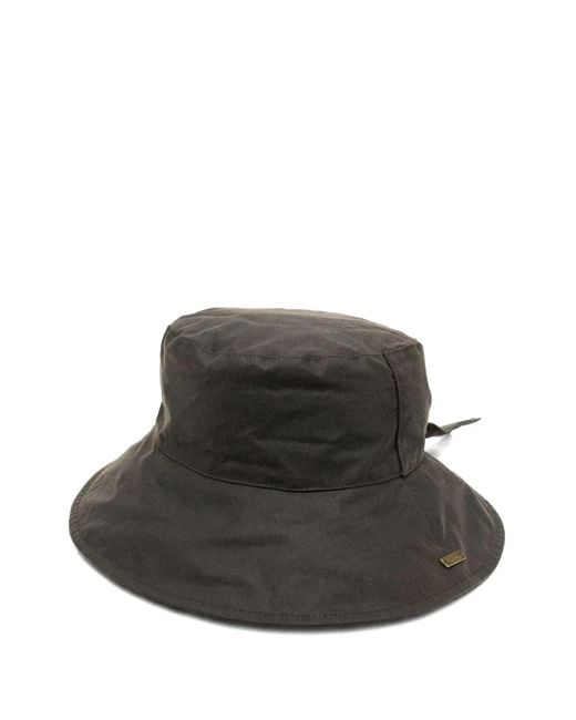 Barbour Black Brambling Wax Hat for men