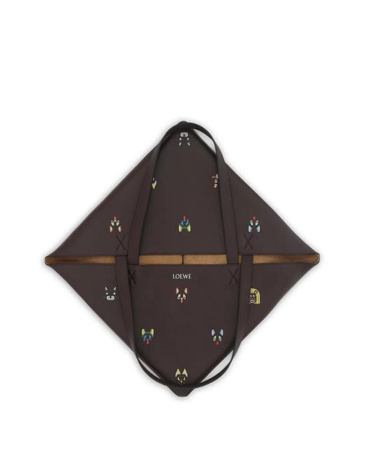 Loewe Black Graphic Print Shoulder Bag