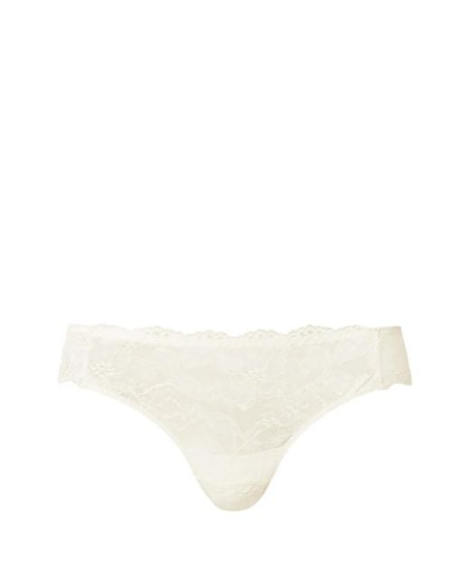 Twinset White Lace Brazilian Briefs