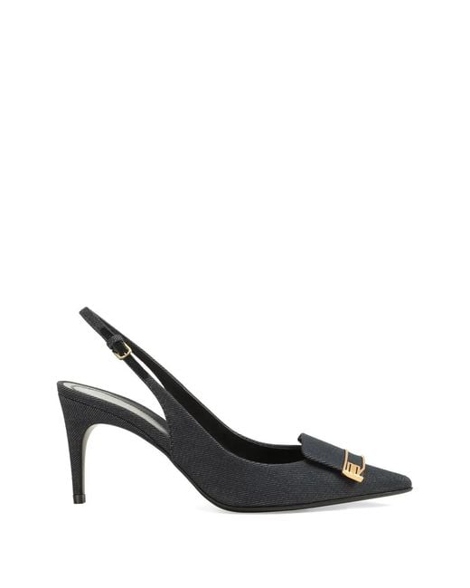 Sergio Rossi Black Escarpins À Bride Arrière