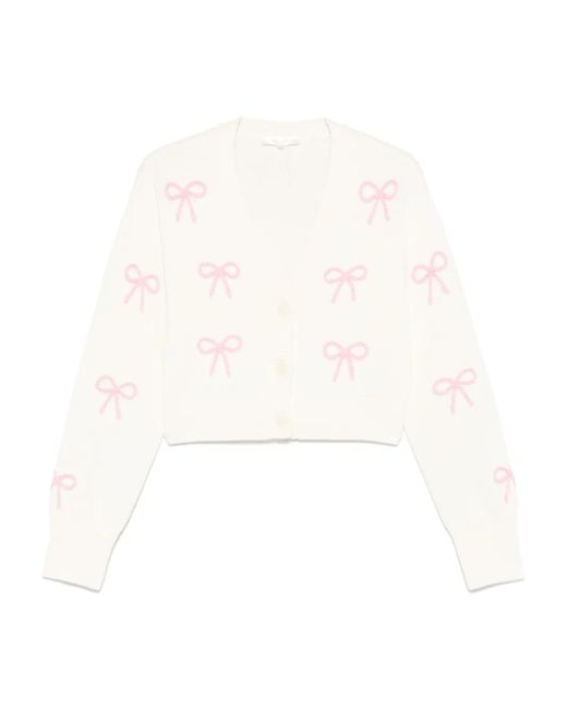 LoveShackFancy White Francette Cardigan