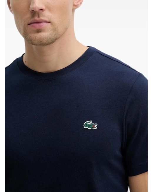 Lacoste Blue Logo-Patch T-Shirt for men