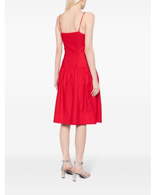 Reformation Red Analise Short Dress