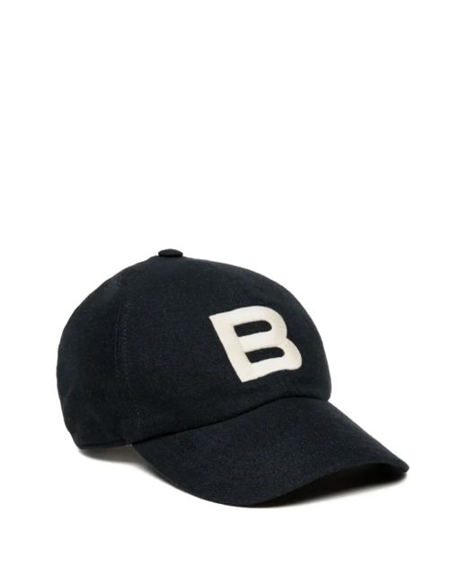 Bally Black Logo-Detail Baseball Cap for men
