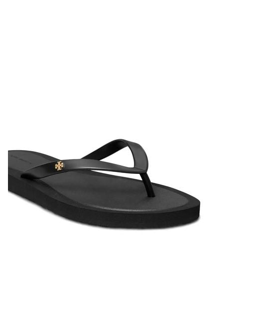 Tory Burch Black Kira Flip Flops