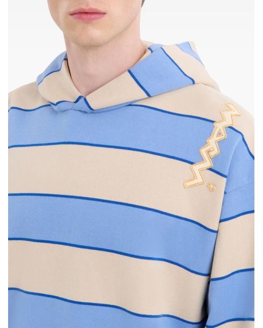 Marni Gestreepte Sweatshirt in het Blue voor heren
