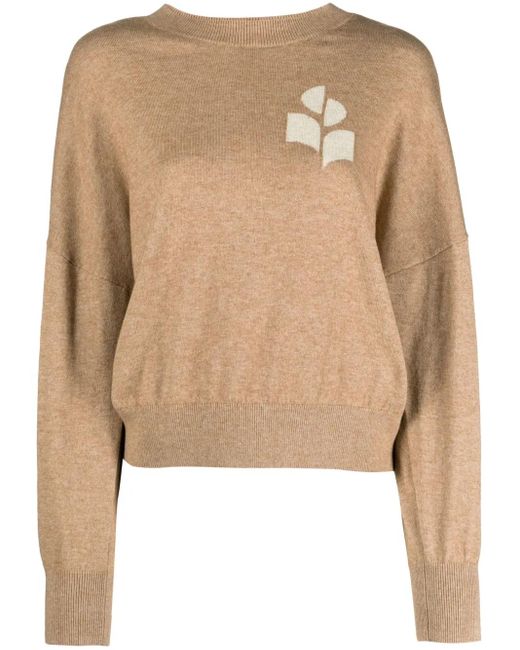 Isabel Marant Natural Marisans Cotton And Wool Sweater