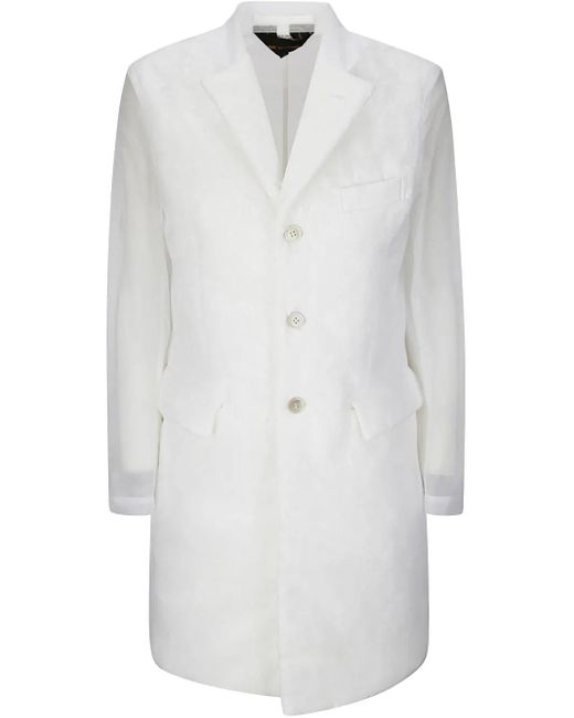 Abrigo con botones Comme des Garçons de color White