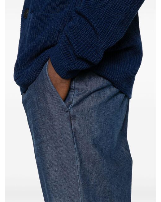 Briglia 1949 Blue Mid-rise Tapered-leg Jeans for men