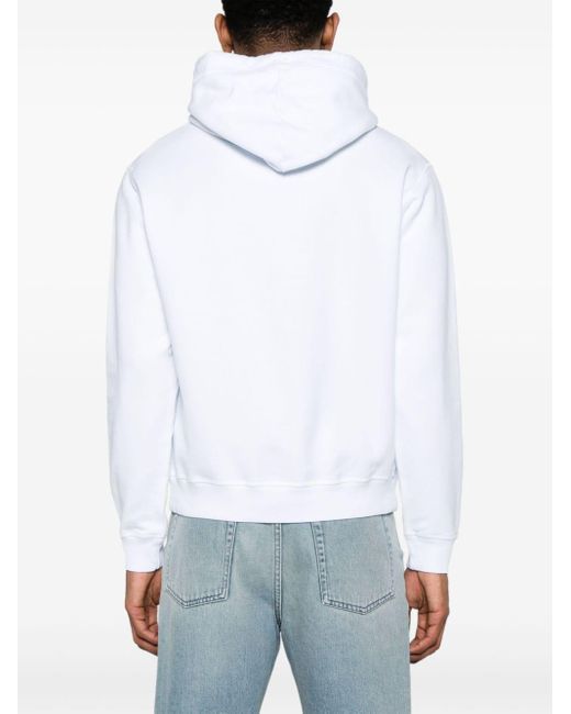 Hoodie en coton à slogan imprimé DSquared² pour homme en coloris White