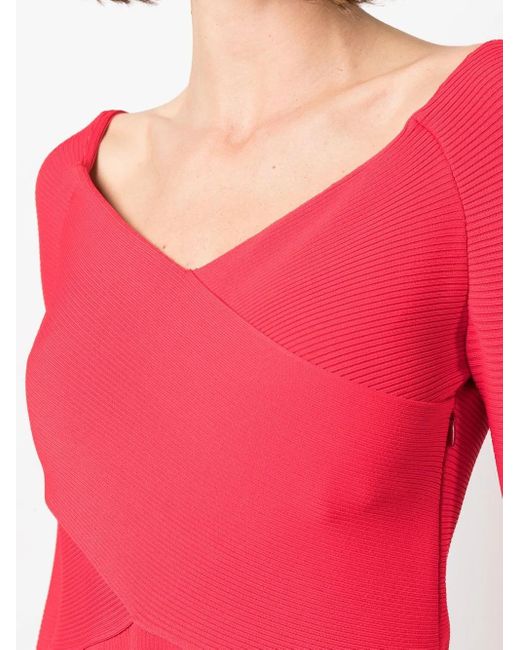 Ralph Lauren Red Mid-Length Cocktail Dress