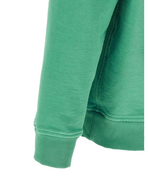 Riviera Green Brushed Cotton Sweatshirt for men